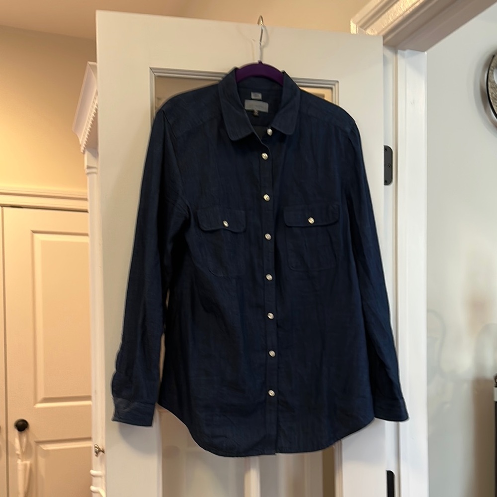 Loft Soft Denim Button-Up Shirt